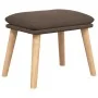 Sillón de relax con taburete de tela gris taupé de , Sillones - Ref: Foro24-3097891, Precio: 145,93 €, Descuento: %