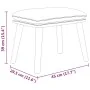 Sillón de relax con taburete de tela gris taupé de , Sillones - Ref: Foro24-3097891, Precio: 145,93 €, Descuento: %