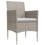 Juego de comedor de jardín 5 piezas con cojines beige y negro de , Conjuntos de jardín - Ref: Foro24-3099295, Precio: 382,23 ...