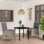 Juego de comedor de jardín 3 piezas con cojines gris y negro de , Conjuntos de jardín - Ref: Foro24-3099359, Precio: 381,51 €...