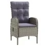 Juego de comedor de jardín 3 piezas con cojines gris y negro de , Conjuntos de jardín - Ref: Foro24-3099359, Precio: 381,51 €...