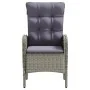 Juego de comedor de jardín 3 piezas con cojines gris y negro de , Conjuntos de jardín - Ref: Foro24-3099359, Precio: 381,51 €...