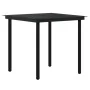 Juego de comedor de jardín 3 piezas con cojines gris y negro de , Conjuntos de jardín - Ref: Foro24-3099359, Precio: 381,51 €...