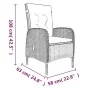 Juego de comedor de jardín 3 piezas con cojines gris y negro de , Conjuntos de jardín - Ref: Foro24-3099359, Precio: 381,51 €...