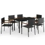 Juego de comedor para jardín 7 piezas negro von , Gartensets - Ref: Foro24-3099416, Preis: 441,47 €, Rabatt: %