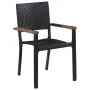 Juego de comedor para jardín 7 piezas negro von , Gartensets - Ref: Foro24-3099416, Preis: 441,47 €, Rabatt: %