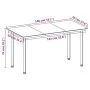 Set comedor de jardín 5 pzas y cojines ratán sintético y vidrio de , Conjuntos de jardín - Ref: Foro24-3099681, Precio: 351,9...