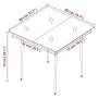 Set comedor de jardín 3 pzas y cojines ratán sintético y vidrio de , Conjuntos de jardín - Ref: Foro24-3099727, Precio: 220,0...