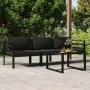 Set muebles de jardín 4 pzas y cojines aluminio gris antracita de , Conjuntos de jardín - Ref: Foro24-3107776, Precio: 523,33...
