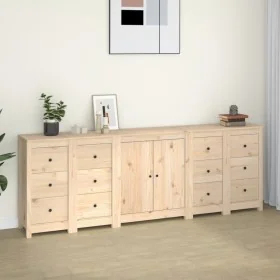 Aparador de madera maciza de pino 230x35x80 cm de , Aparadores - Ref: Foro24-3114084, Precio: 401,39 €, Descuento: %