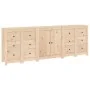 Aparador de madera maciza de pino 230x35x80 cm by , Sideboards - Ref: Foro24-3114084, Price: 401,39 €, Discount: %