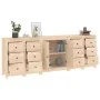 Aparador de madera maciza de pino 230x35x80 cm by , Sideboards - Ref: Foro24-3114084, Price: 401,39 €, Discount: %