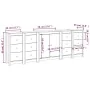 Aparador de madera maciza de pino 230x35x80 cm by , Sideboards - Ref: Foro24-3114084, Price: 401,39 €, Discount: %