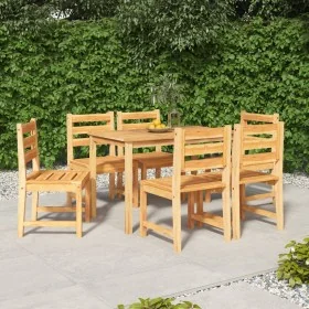 Juego de comedor de jardín 7 piezas madera maciza de teca de , Conjuntos de jardín - Ref: Foro24-3157182, Precio: 642,73 €, D...