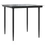 Juego comedor jardín 3 piezas y cojines ratán sintético y acero de , Conjuntos de jardín - Ref: Foro24-3187001, Precio: 200,5...