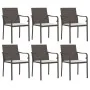 Juego comedor jardín 7 piezas y cojines ratán sintético y acero de , Conjuntos de jardín - Ref: Foro24-3186949, Precio: 476,6...