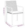 Juego comedor jardín 7 piezas y cojines ratán sintético y acero de , Conjuntos de jardín - Ref: Foro24-3186949, Precio: 476,6...