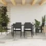 Juego de comedor de jardín 7 pzas ratán sintético y acero negro de , Conjuntos de jardín - Ref: Foro24-3203277, Precio: 316,4...