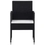 Juego de comedor de jardín 9 pzas ratán sintético y acero negro de , Conjuntos de jardín - Ref: Foro24-3203311, Precio: 526,7...