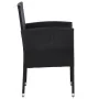 Juego de comedor de jardín 9 pzas ratán sintético y acero negro de , Conjuntos de jardín - Ref: Foro24-3203311, Precio: 526,7...