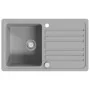 Fregadero reversible gris de granito de una cubeta con escurridor by , Sinks - Ref: Foro24-141670, Price: 226,44 €, Discount: %