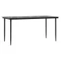 Mesa comedor jardín acero y vidrio templado negro 160x80x74 cm de , Mesas de jardín - Ref: Foro24-319279, Precio: 165,44 €, D...