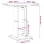 Mesa de bistró de madera contrachapada blanco 60x60x75 cm de , Mesas de cocina y de comedor - Ref: Foro24-802102, Precio: 47,...