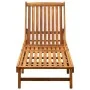Tumbona de jardín con cojín madera maciza de acacia by , Loungers - Ref: Foro24-3061353, Price: 208,56 €, Discount: %