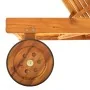 Tumbona de jardín con cojín madera maciza de acacia by , Loungers - Ref: Foro24-3061353, Price: 208,56 €, Discount: %