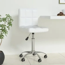Silla de oficina giratoria de cuero sintético blanco de , Sillas de oficina - Ref: Foro24-334333, Precio: 87,48 €, Descuento: %