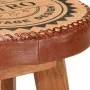 Taburetes de cocina 2 uds cuero auténtico madera maciza acacia de , Taburetes de cocina - Ref: Foro24-348164, Precio: 175,11 ...