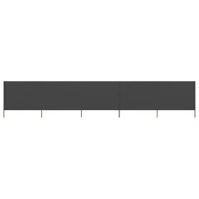 Paravientos de 5 paneles tela gris antracita 600x160cm by , Umbrellas - Ref: Foro24-47168, Price: 81,84 €, Discount: %