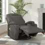 Sillón de masaje mecedora de cuero sintético gris antracita de , Sillones de masaje eléctricos - Ref: Foro24-335850, Precio: ...