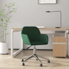 Silla de oficina giratoria de tela verde oscuro de , Sillas de oficina - Ref: Foro24-344731, Precio: 87,80 €, Descuento: %