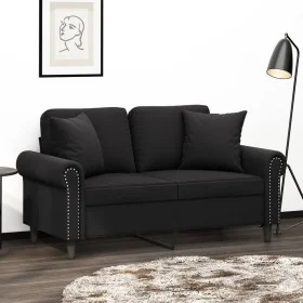 Cojines decorativos 2 uds terciopelo negro 40x40 cm de , Cojines - Ref: Foro24-349490, Precio: 24,12 €, Descuento: %