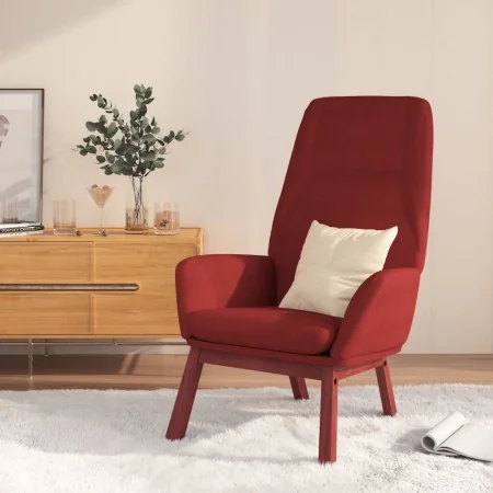 Sillón de relax de tela color rojo tinto by , Armchairs - Ref: Foro24-341391, Price: 127,70 €, Discount: %