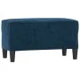 Banco de terciopelo azul 70x35x41 cm de , Bancos - Ref: Foro24-349406, Precio: 48,55 €, Descuento: %
