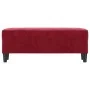 Banco de terciopelo rojo vino tinto 100x35x41 cm de , Bancos - Ref: Foro24-349425, Precio: 58,15 €, Descuento: %