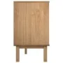 Cajonera OTTA madera maciza pino marrón y blanco 111x43x73,5 cm de , Cajoneras - Ref: Foro24-348587, Precio: 191,46 €, Descue...