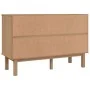 Cajonera OTTA madera maciza pino marrón y blanco 111x43x73,5 cm de , Cajoneras - Ref: Foro24-348587, Precio: 191,46 €, Descue...