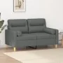 Sofá de 2 plazas con cojines tela gris oscuro 120 cm de , Sofás - Ref: Foro24-3200814, Precio: 215,04 €, Descuento: %