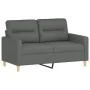 Sofá de 2 plazas con cojines tela gris oscuro 120 cm de , Sofás - Ref: Foro24-3200814, Precio: 215,04 €, Descuento: %