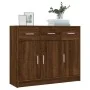 Aparador madera de ingeniería color roble marrón 91x28x75 cm de , Aparadores - Ref: Foro24-823015, Precio: 102,66 €, Descuent...