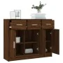 Aparador madera de ingeniería color roble marrón 91x28x75 cm de , Aparadores - Ref: Foro24-823015, Precio: 102,66 €, Descuent...