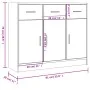 Aparador madera de ingeniería color roble marrón 91x28x75 cm de , Aparadores - Ref: Foro24-823015, Precio: 102,66 €, Descuent...