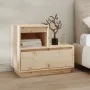 Mesita de noche madera maciza de pino 60x34x51 cm de , Mesitas de noche - Ref: Foro24-814374, Precio: 71,23 €, Descuento: %