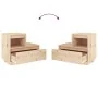Mesita de noche madera maciza de pino 60x34x51 cm de , Mesitas de noche - Ref: Foro24-814374, Precio: 71,23 €, Descuento: %
