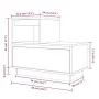Mesita de noche madera maciza de pino 60x34x51 cm de , Mesitas de noche - Ref: Foro24-814374, Precio: 71,23 €, Descuento: %