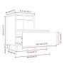 Mesita de noche madera maciza de pino 60x34x51 cm de , Mesitas de noche - Ref: Foro24-814374, Precio: 71,23 €, Descuento: %