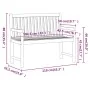vidaxL Banco de jardín 110 cm madera maciza acacia de , Bancos de jardín - Ref: Foro24-316610, Precio: 144,73 €, Descuento: %